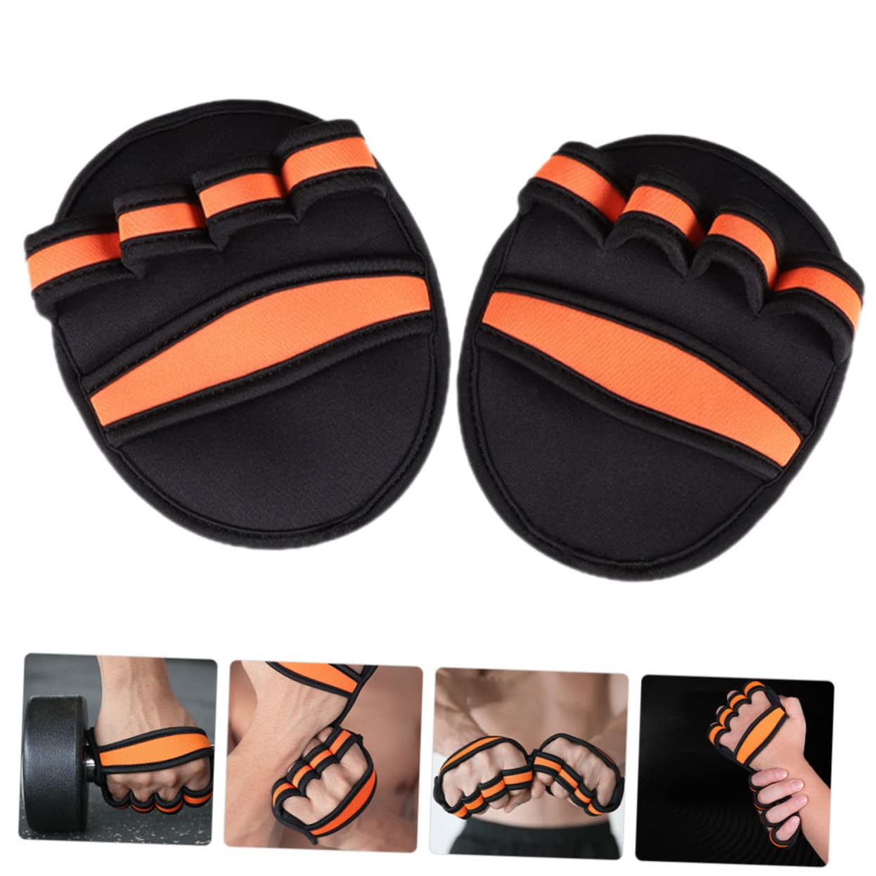 Happyyami 4pares Guantes De Levantamiento Transpirables para Entrenamiento Agarre Antideslizante Uso Gimnasio y Ejercicios Casa Protección para Manos Durante Musculación y Cross-Training