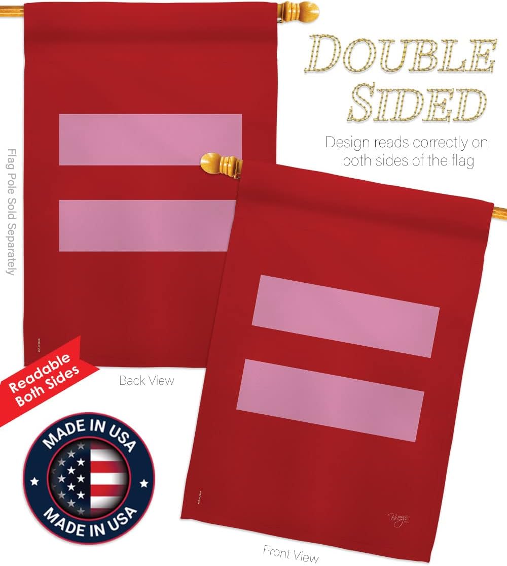 Breeze Decor H115087 Equality Decorative Vertical House Flag, 28" x 40", Multicolor