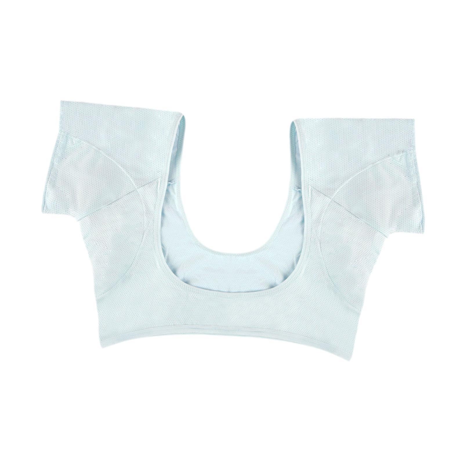 VELURA Underarm Sweat Vest Women Yoga Reusable for Sweating Armpit Sweatproof Shirt Light Blue M|1 Spa Headband|Deodorants & Antiperspirants| Bath & Body-image-42