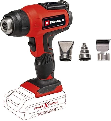 Einhell Power X-Change 18V Cordless Heat Gun - Battery Powered Hot Air Gun With Accessories For Paint Stripping, Vinyl, Crafts, Resin - TE-HA 18 Li Solo (Battery Not Included) 4 Einhell Power X-Change 18V Cordless Heat Gun - Battery Powered Hot Air Gun With Accessories For Paint Stripping, Vinyl, Crafts, Resin - TE-HA 18 Li Solo (Battery Not Included) - Image 4