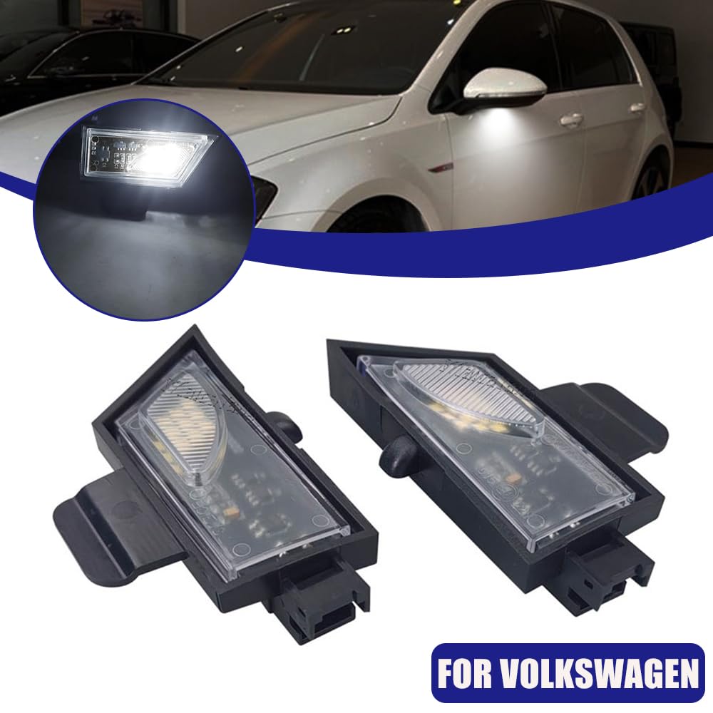 COPPIA PLACCHETTE LED Anti Pozzanghera Per Fiat Topolino Senza Filo