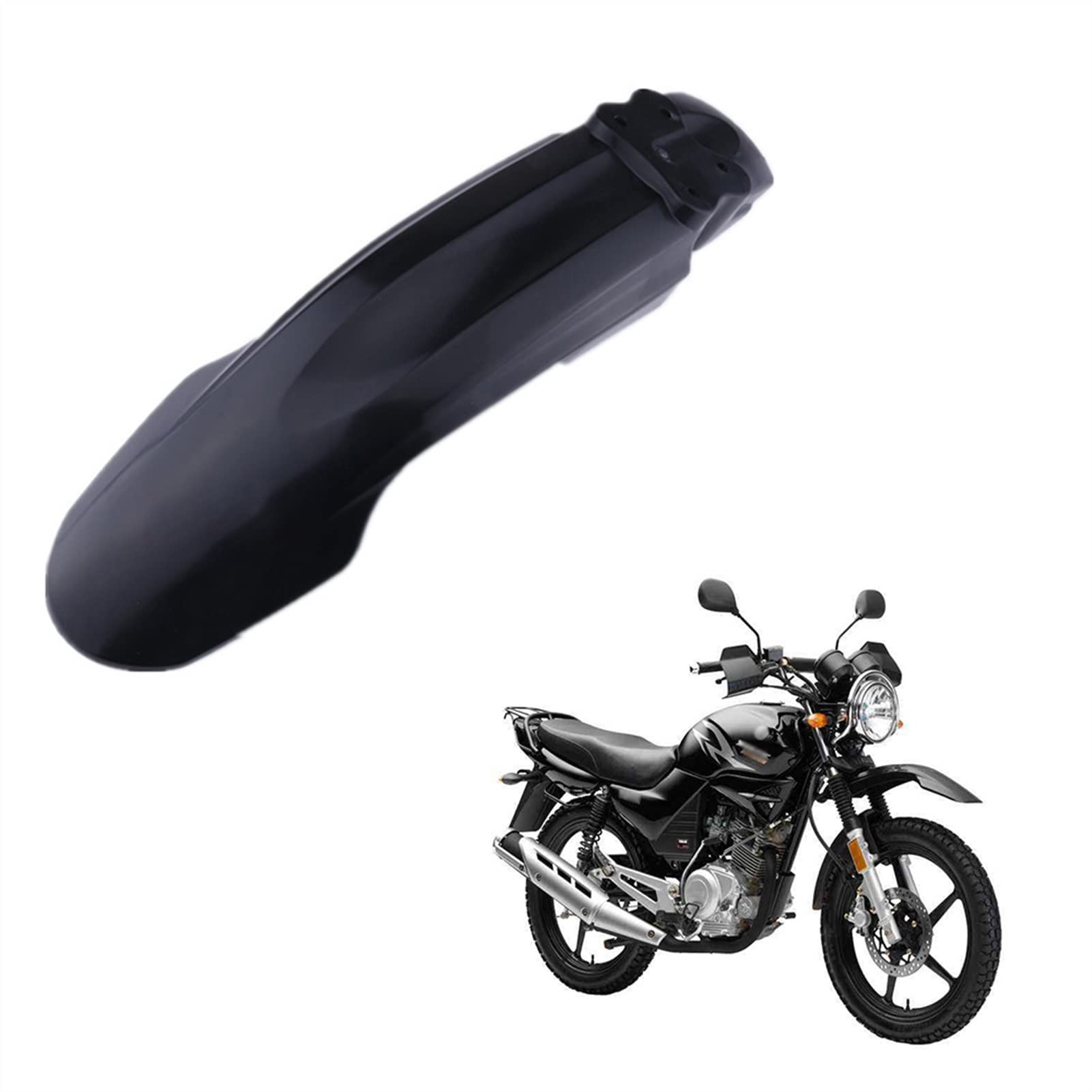 Parafango Anteriore Moto Parafango Proteggi Copertura Parafango per YBR125 YBR125G YBR 125 Guardia(Nero)