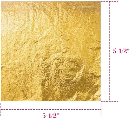 Miniatura 4 de PAXCOO - Hoja de oro para resina, 300 hojas de copos dorados para lámina de uñas de resina para hacer joyas de resina, slime, arte de uñas