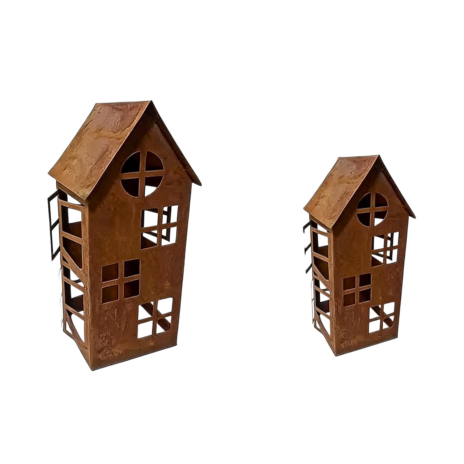Shntig Rusty House Hold Statue Holder for Celebration House Figurine for Household for Meditations Home Decors Stand