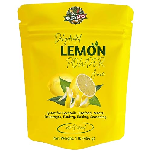 Miniatura 4 de SPICEMEX Jugo de limón en polvo deshidratado, 1 libra, sin azúcar añadido, sin OMG, vegano, sin gluten, sin conservantes, diseñado para hornear,