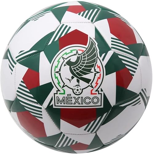 Icon Sports Balón de fútbol de la Selección Nacional de México con licencia oficial, talla 5, nuevo logotipo 03