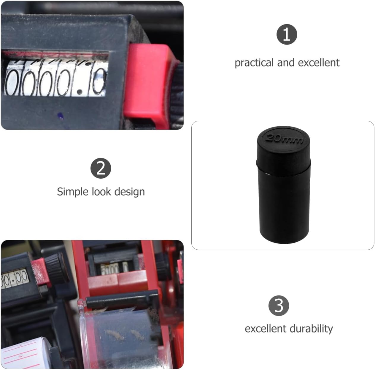 Pricing Ink Roller Replacement Refill Black for Price Tag Guns