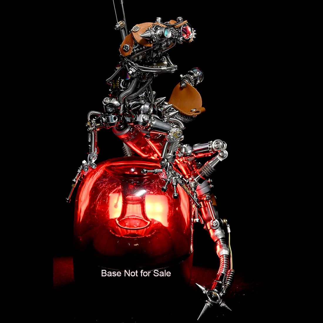 Metalowe puzzle 3D dla dorosłych, metalowe mechaniczne jaszczurki 3D, zestaw do budowy modelu z diodami LED, "zrób to sam", puzzle ze zwierzętami, ruchomy model mechaniczny, ornamenty i prezenty, 1000