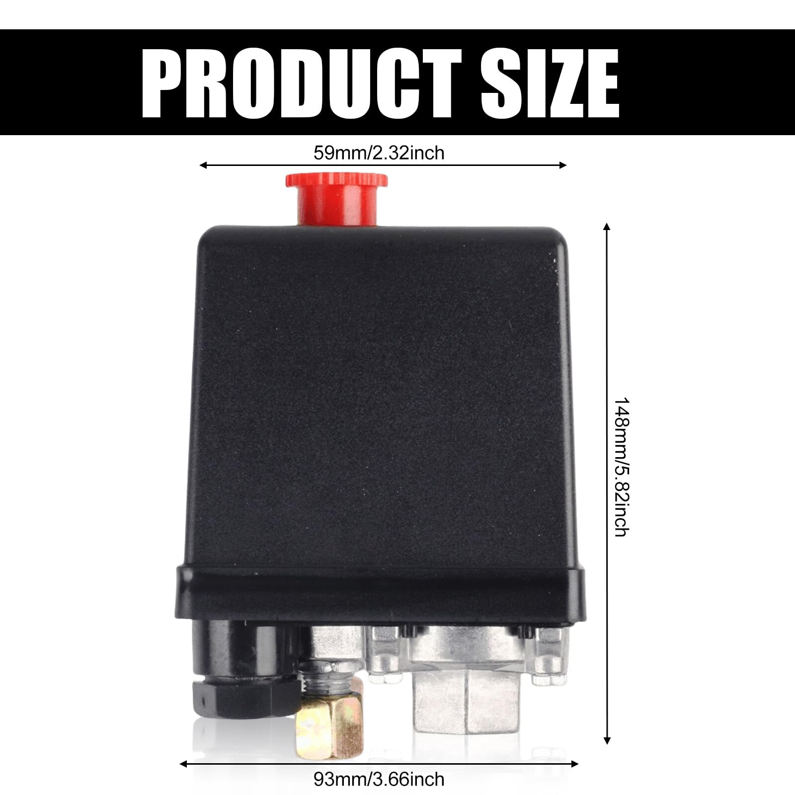 Pressostato Compressore Aria 220V G1/4 - Valvola Con 4 Fori Per Compressore - Foto 13