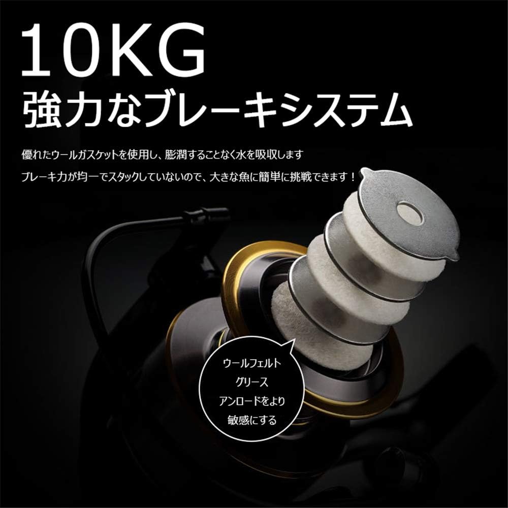 最先端 Linnhue 22 新しい He500 7000 ギア比 5 2 1 スピニングリール すべての金属 リール 最大ドラグ力 10kg 穴釣り 海釣り 淡水釣り 左右交換可能 Mediquickfl Com