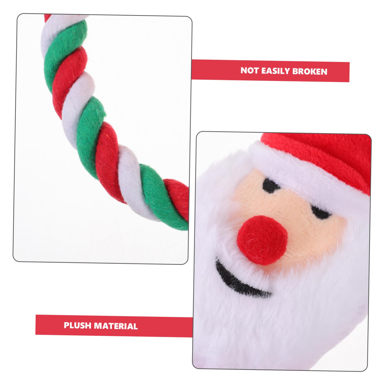 INOOMP 5stücke Puppy Chew Toy Santa Claus Langlebiges Und Quietschendes Kauspielzeug Für Hunde Für Zahnpflege Und Spiel Für Weihnachten