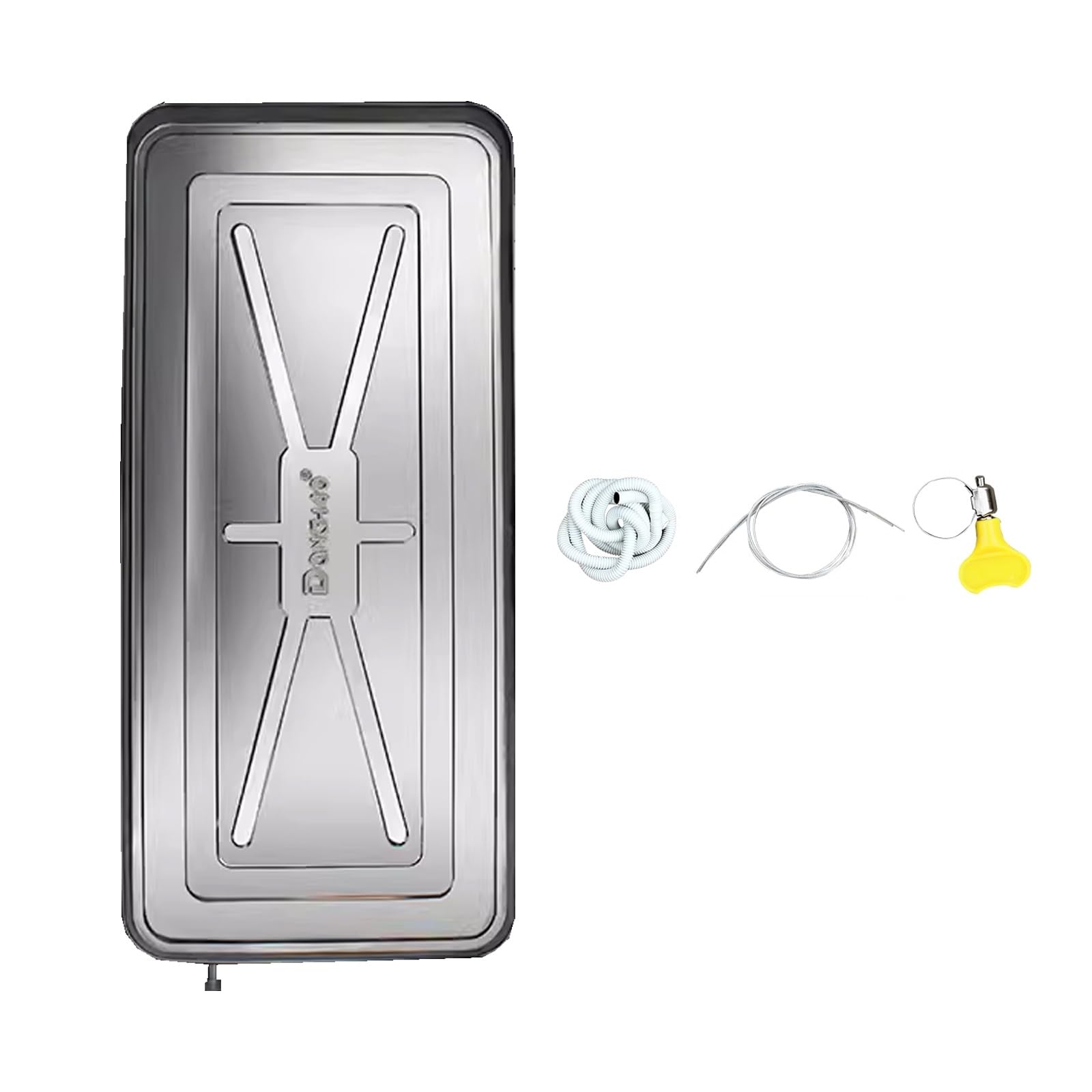 DECAKE Air Conditioner Drain Pan Kit Stainless Steel Condensate Pad Water Drip Tray for Universal Split Heat Pump Systems (Size : 3P 92 * 44 3CM)