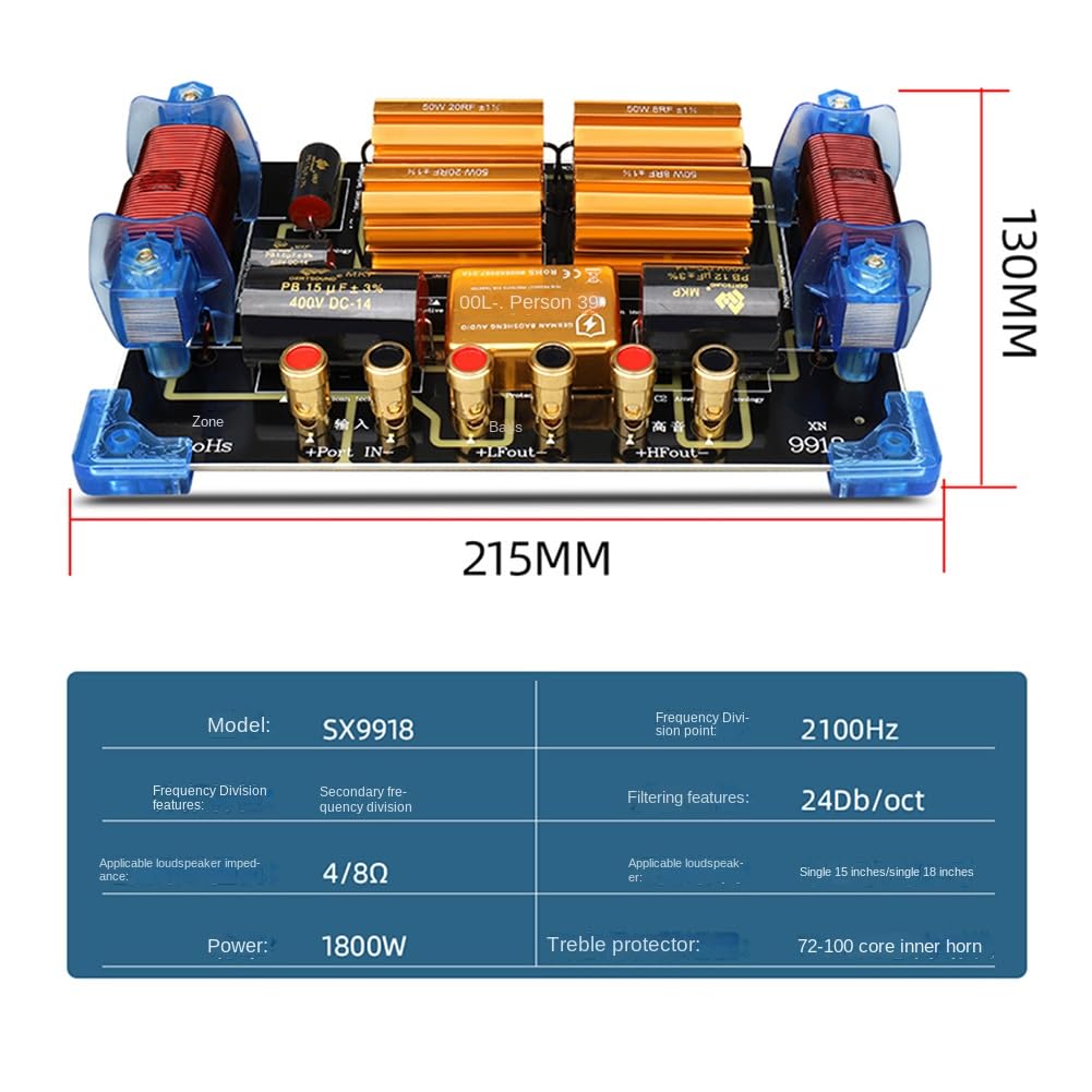 1 PCS 1800 W Audio-Frequenzteiler Bühnenleistung Hochleistungs-Frequenzteiler 15 18