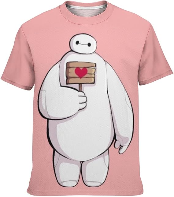 ベイマックス Tシャツ 半袖 可愛い 柔らかい おしゃれ ファッション キャラクター カジュアル ユニセックス グッズ Tシャツ カットソー 通販