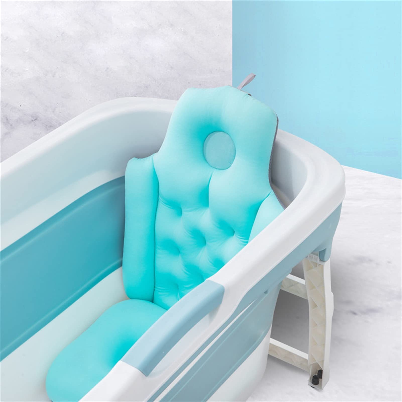 Coussin De Bain Complet Pour Le Corps - Oreiller De Baignoire Réutilisable, Doux Et Confortable - Environ 40x93 Cm