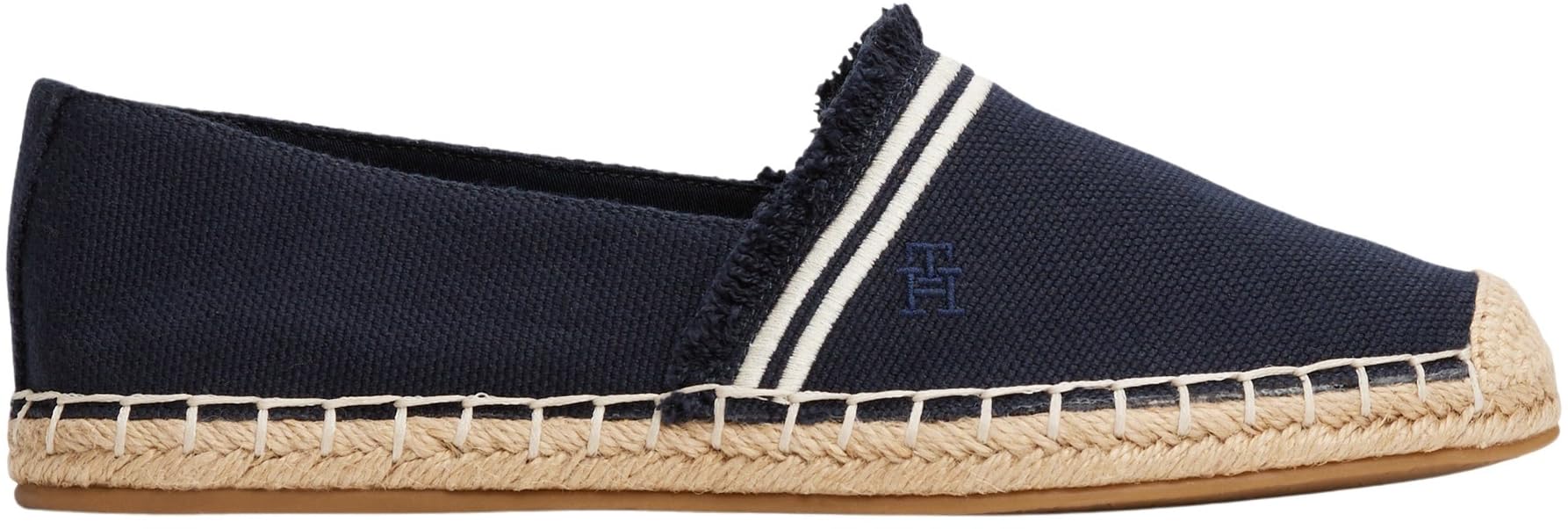 Tommy Hilfiger Donna Espadrillas Fringe Canvas Closed con Logo