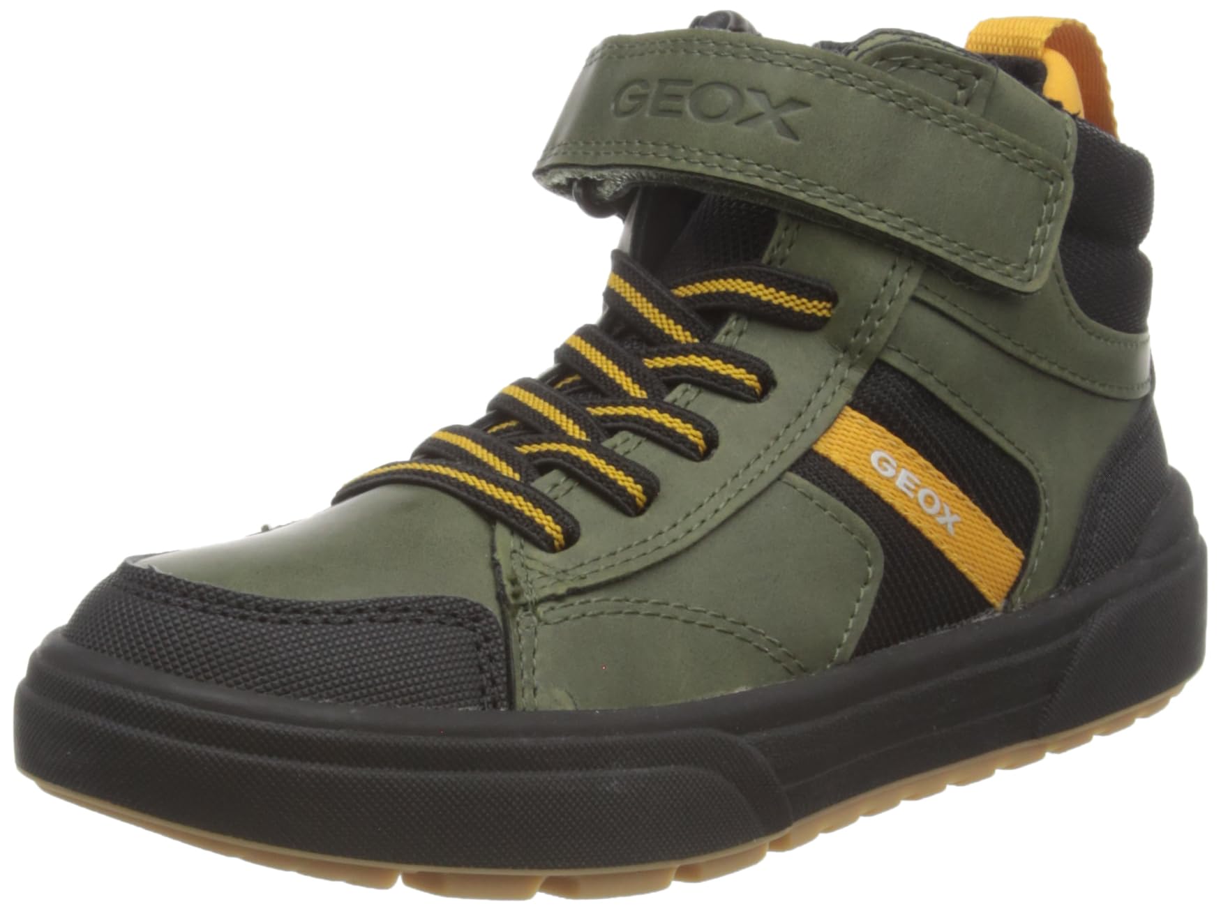 Geox J Weemble Boy A Sneaker, Military Yellow, 11 UK Child