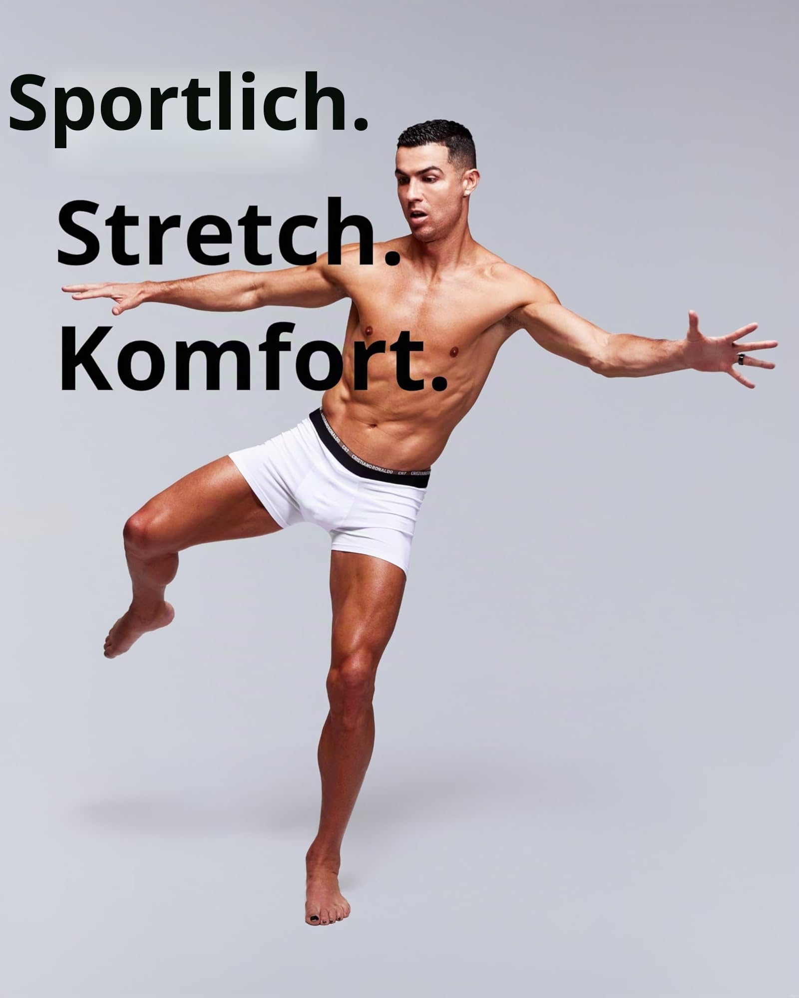 CR7 Boxershorts Herren Baumwolle – Cristiano Ronaldo Premium Herren Unterhosen – Männer Baumwoll Boxershorts Set – Komfort & Style – 5er-Pack