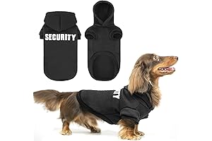 BINGPET Security Dog Hoodies - The Perfect Clothes Made for Dachshunds
