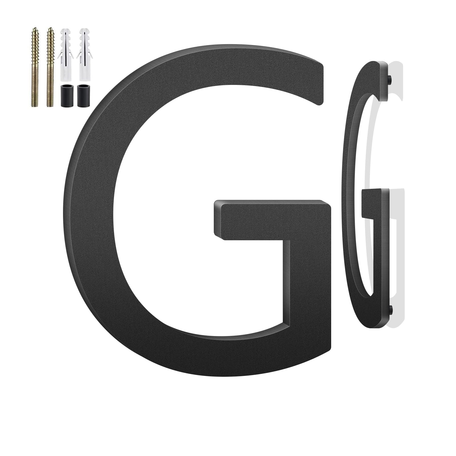 5 Inch Floating House Numbers and Metal Letters for Outdoor Signs, House Numbers for Outside, Aluminum Address Letters and Numbers for Door, Mailbox,