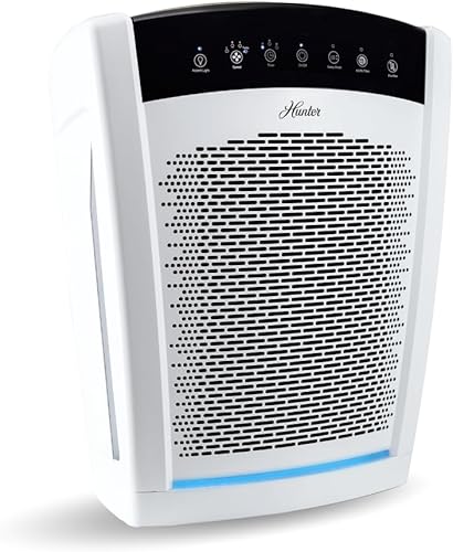 Hunter Purificadores de aire HP800 para el hogar, habitación grande y dormitorio. Purificador de aire True HEPA para mascotas, olores, alérgenos,