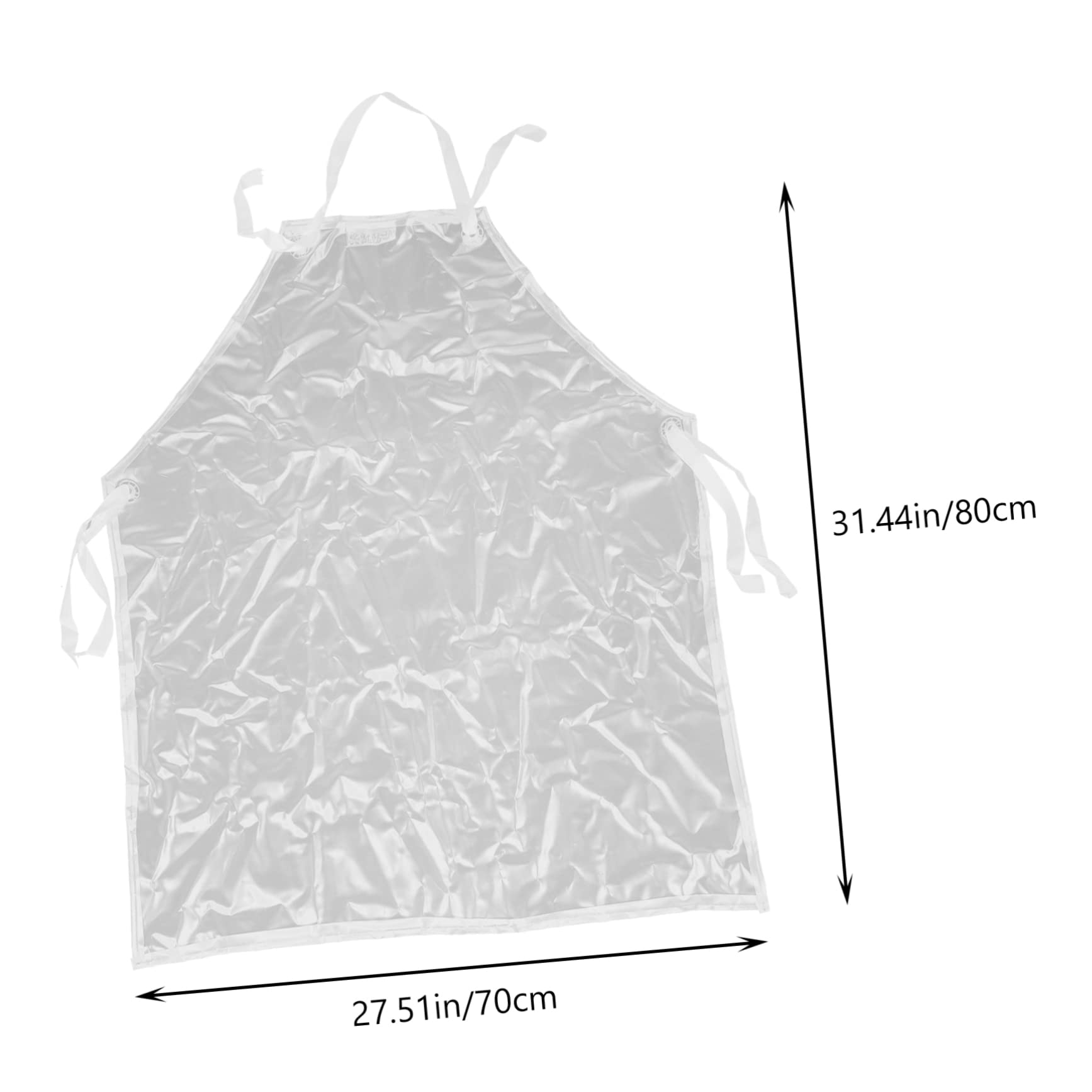 CIYODO Transparent Waterproof Apron Apron Work Apron Cleaning Apron Bbq Apron Kitchen Cooking Apron Grooming Apron Pvc Clear Apron Goth Kitchen Accessories Art Apron Vinyl Apron