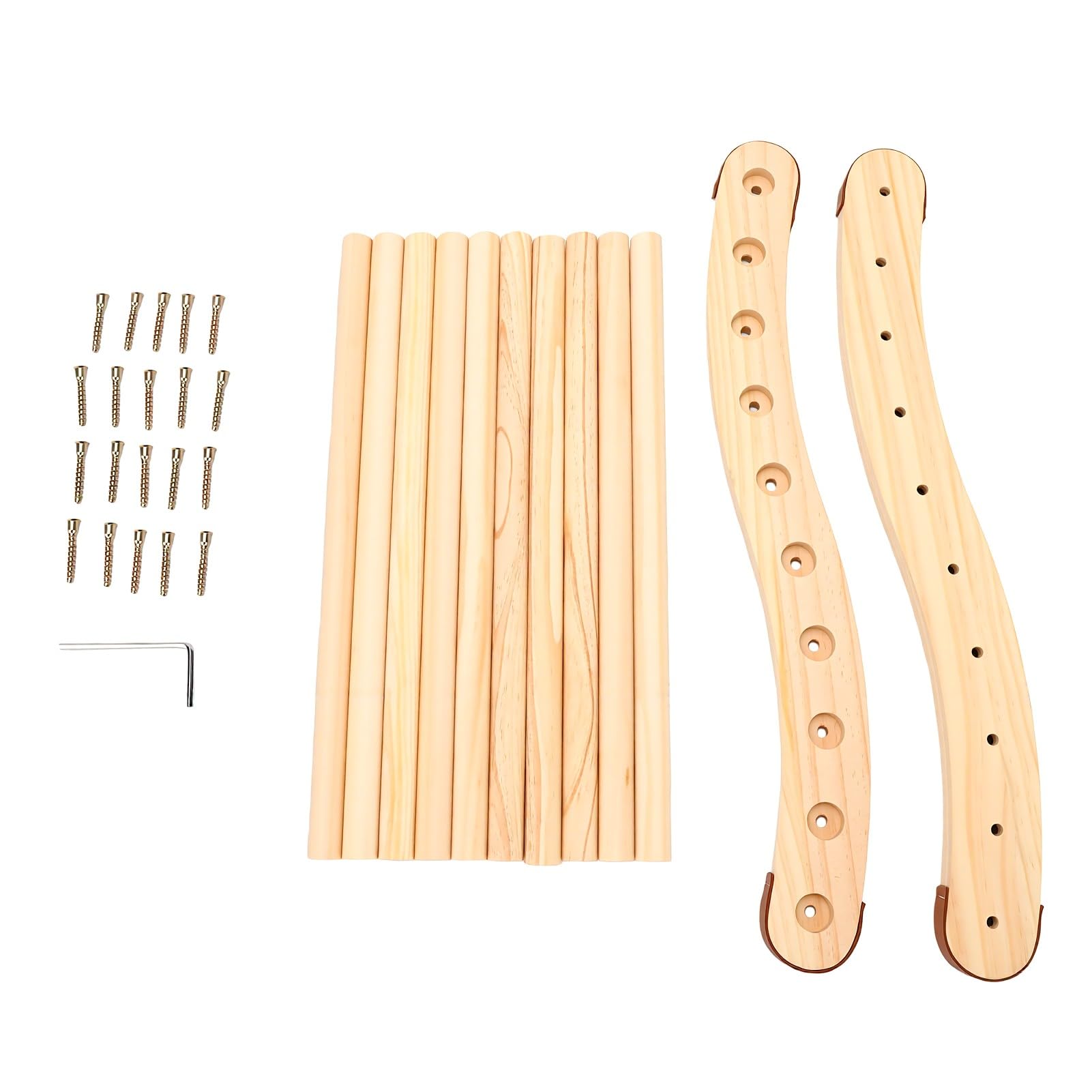 Legno Schienale Sauna a S Forma, Supporto Ergonomico in Pino,