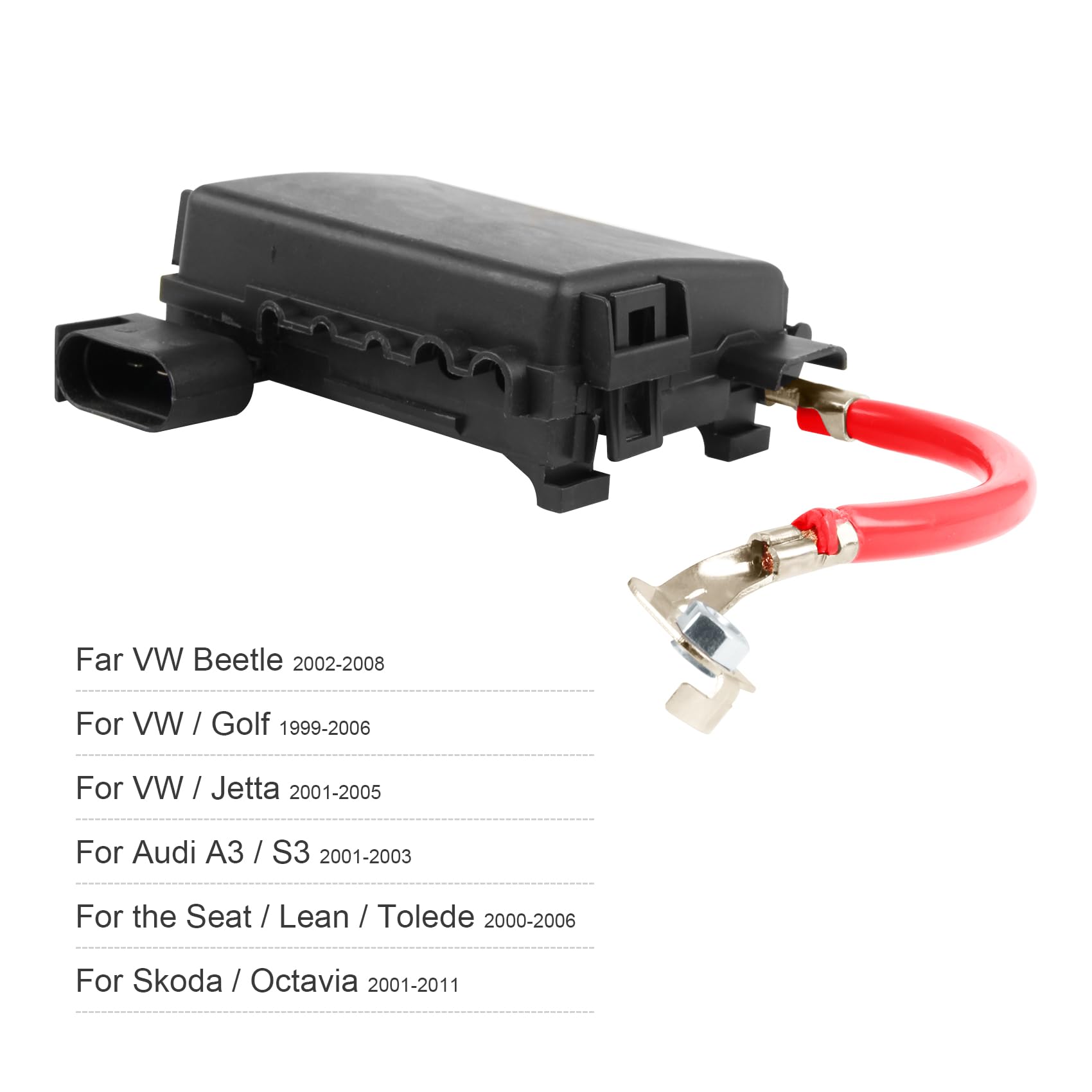 1J0937550A Portafusibili,scatola dei fusibili della batteria dell'auto,per V-W Golf Jetta Bora MK4 Beetle 2002-2010 S-eat Leon Toledo