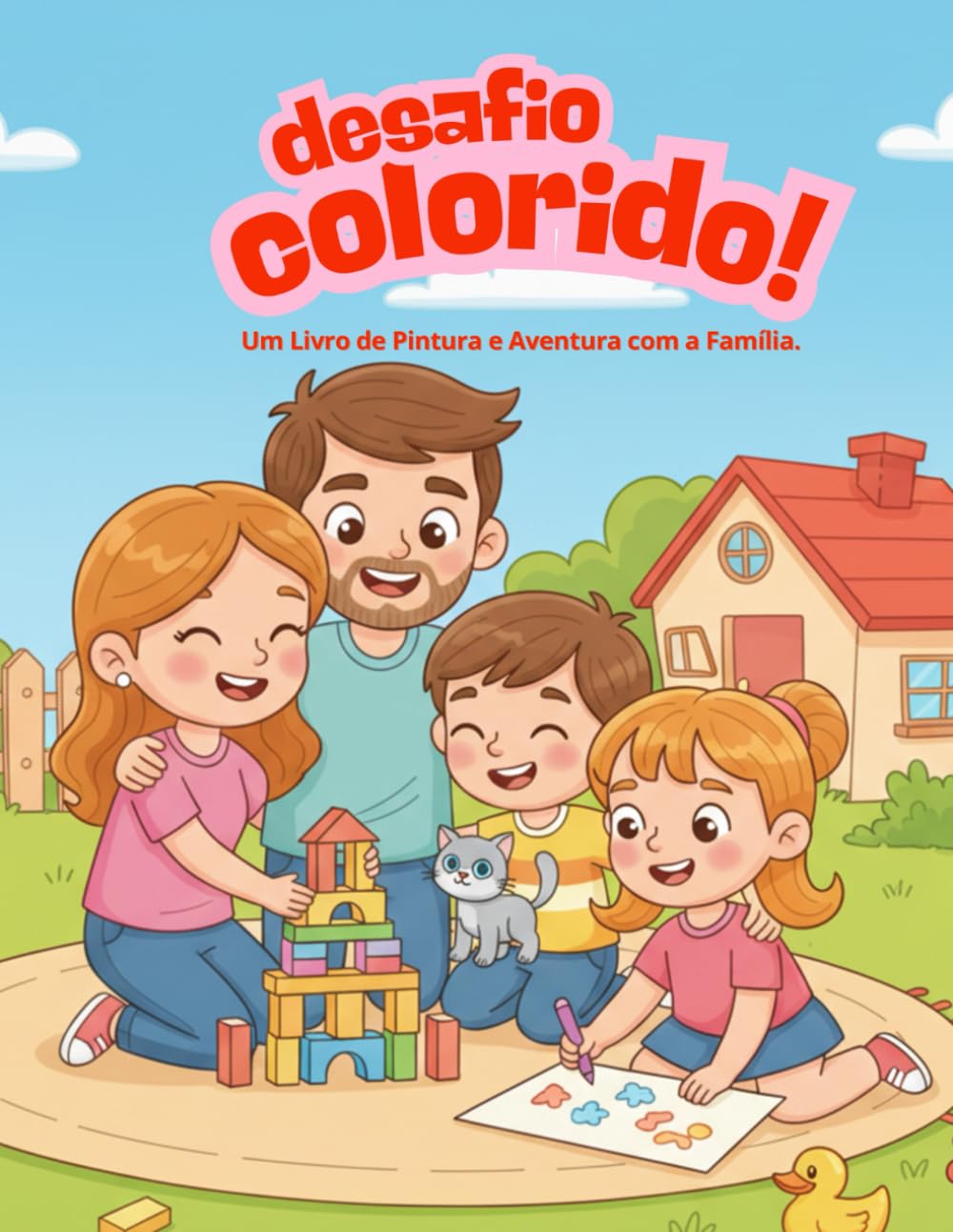 Desafio Colorido!: Um Livro de Pintura e Aventura com a Família.