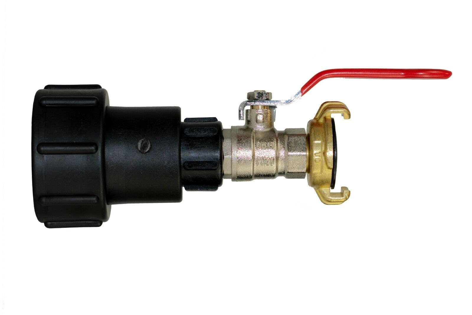 IBC S60x6 Water Tank Extended Outlet Connection/Adaptor a Range of tap Fittings (Geka + Valve)