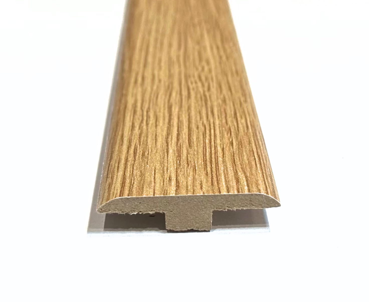 Louisiana Oak Laminate & Wood Flooring Section Transition Bar MDF Threshold Strip T Bar Profile Door Strip Moulding Oak Trim (1, 900mm (2ft 9"))