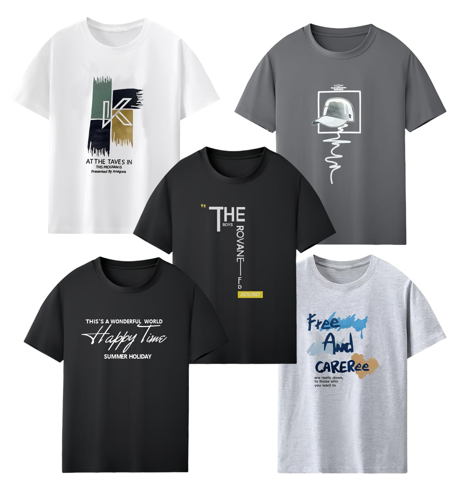 [SIPERLARI] Tシャツ セット メンズ 半袖 5枚組 綿100% tシ…