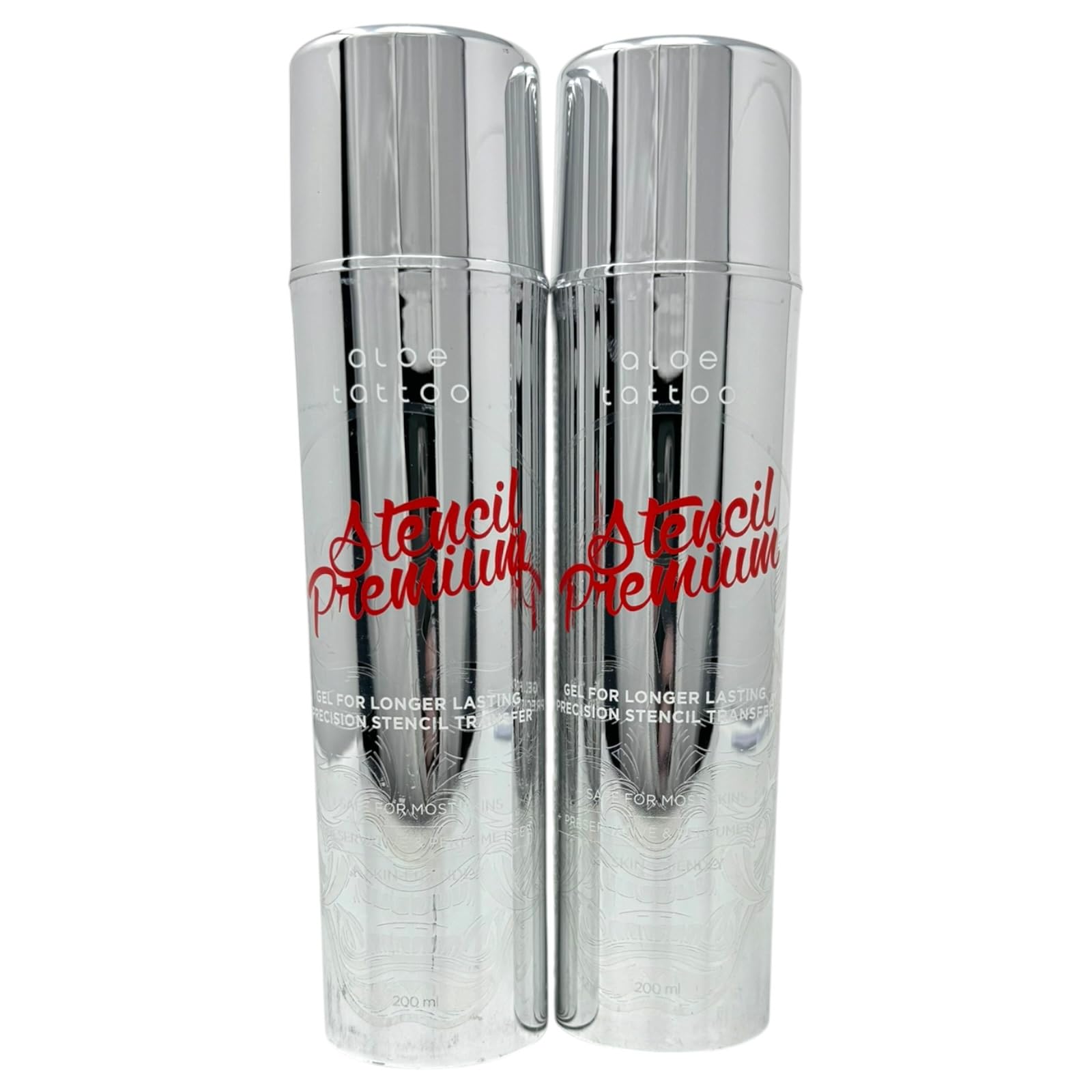 INKgrafiX® Profi Studio - 2 timbri XL per tatuaggi con liquido di estrazione, 400 ml, vegano