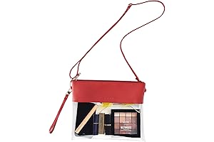 Clear Red Purse: Vorspack Stadium Approved Clear Crossbody Bag