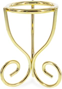 Wire Metal Egg Sphere Crystals Stand Holder Display Tripod 2.7 Inches