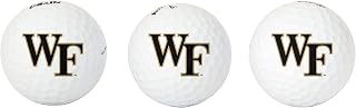 Desert Cactus Wake Forest University Three Golf Balls - Full Color 3 Pack, WFU Demon Deacons Officially Licensed Gear (Design A)