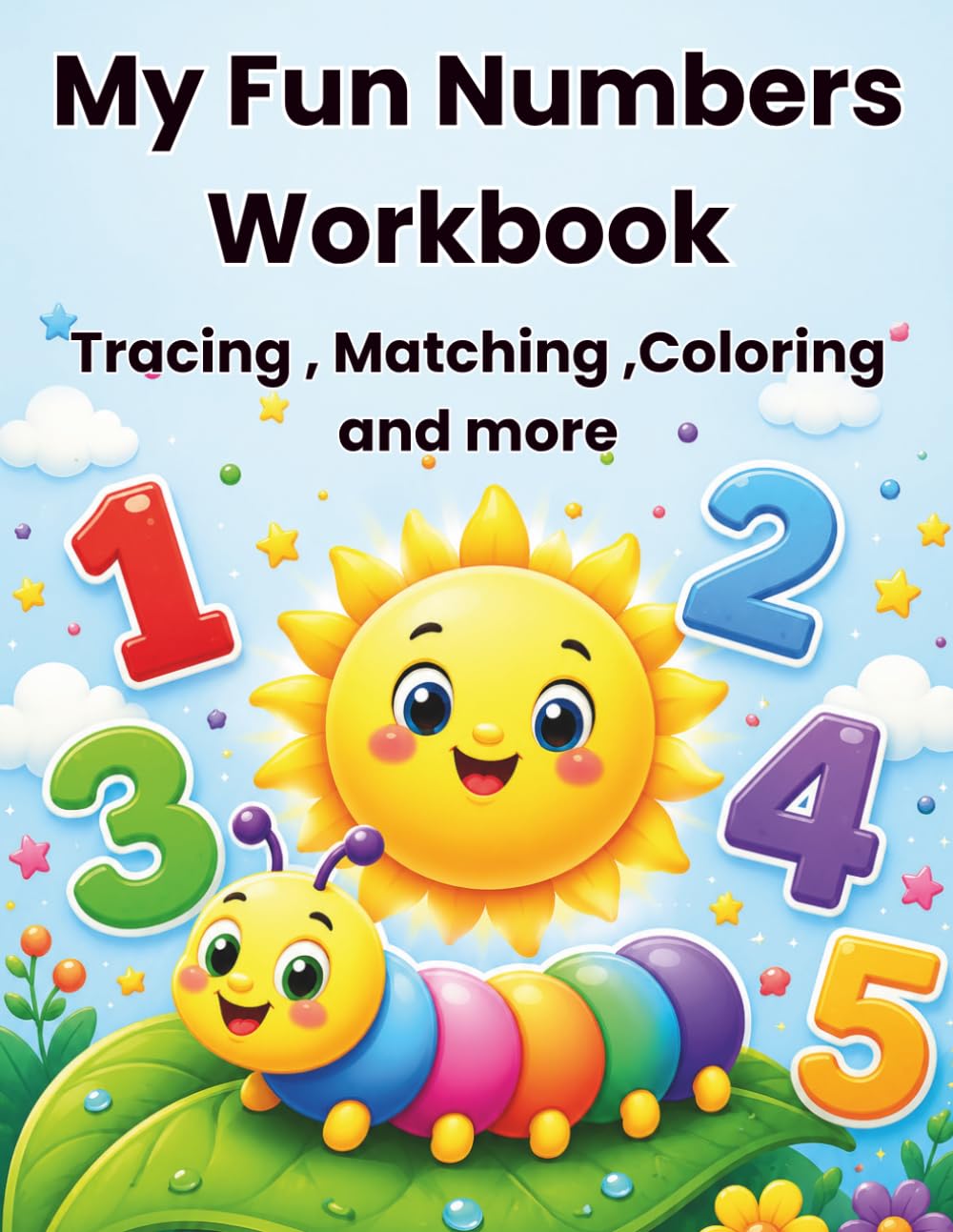 My Fun Numbers Workbook: Number Tracing, Counting, Matching, Coloring and more for Kids Ages 3–5