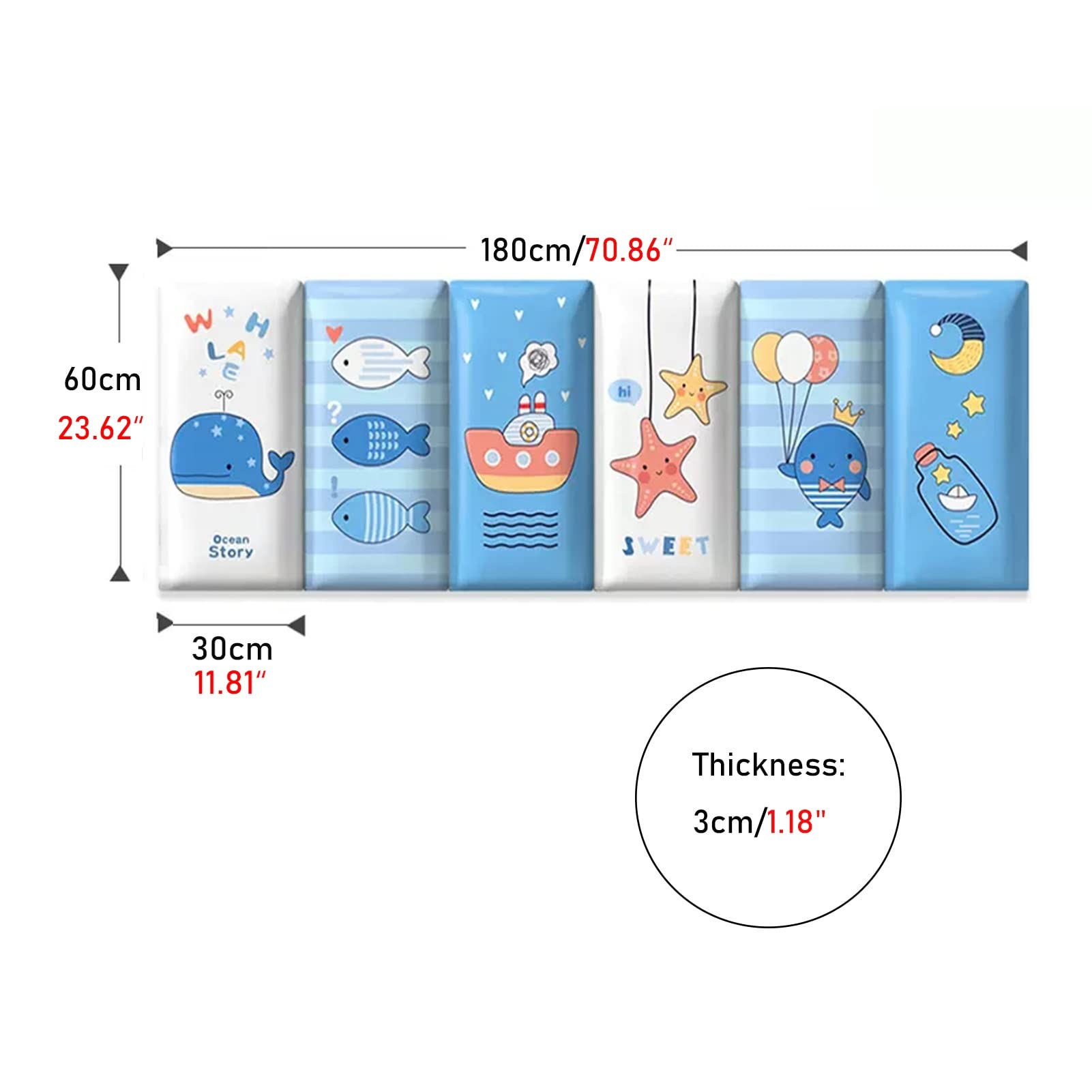 Pegatinas de Pared Pegatinas De Pared Decorativas For Dormitorio, Papel Tapiz Anticolisión Autoadhesivo, Tablero De Yeso 3D Que Se Utiliza For La Habitación De Los Niños Tatami Kindergarten, Fácil De