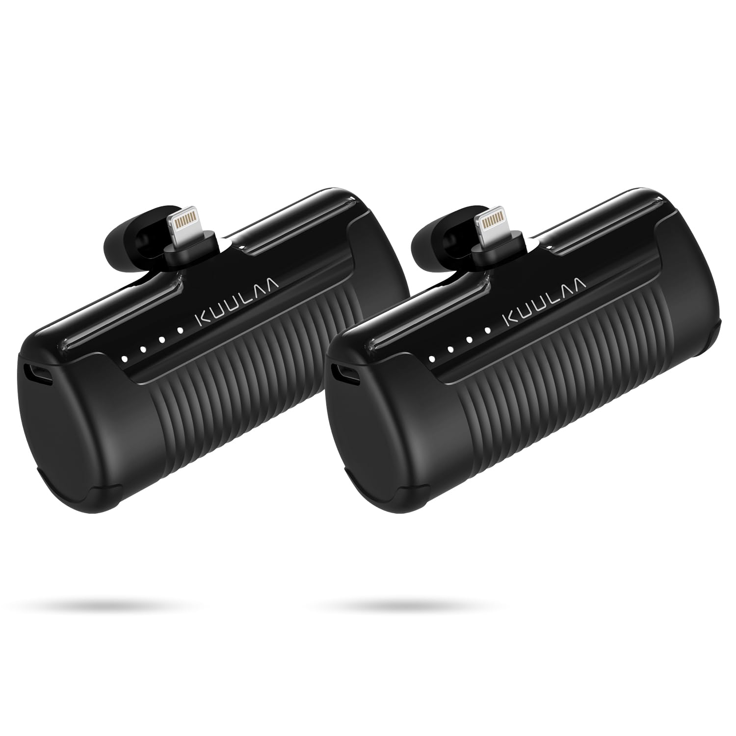 Kuulaa 2 Pack Mini Power Bank Portable Charger for iPhone Small Battery Pack Charger Portable 4500mAh Compatible with iPhone 14/14 Pro Max/13/13 Pro Max/12/11/XR/X/8/7/6, etc