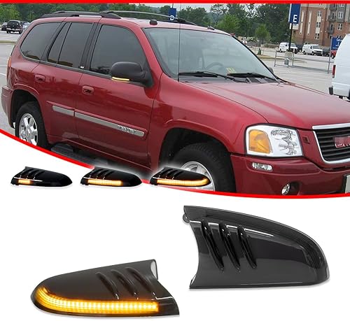 Miniatura 2 de Luces intermitentes LED ámbar con lente ahumada para Buick Rainier 2004-2007, Chevrolet Trailblazer GMC Envoy 2002-2009 y Oldsmobile Bravada