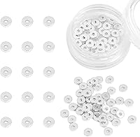 Vista 55 de Cuentas espaciadoras redondas bañadas en oro de 14 quilates, 3x3 mm, 50 piezas para hacer joyas sin deslustre