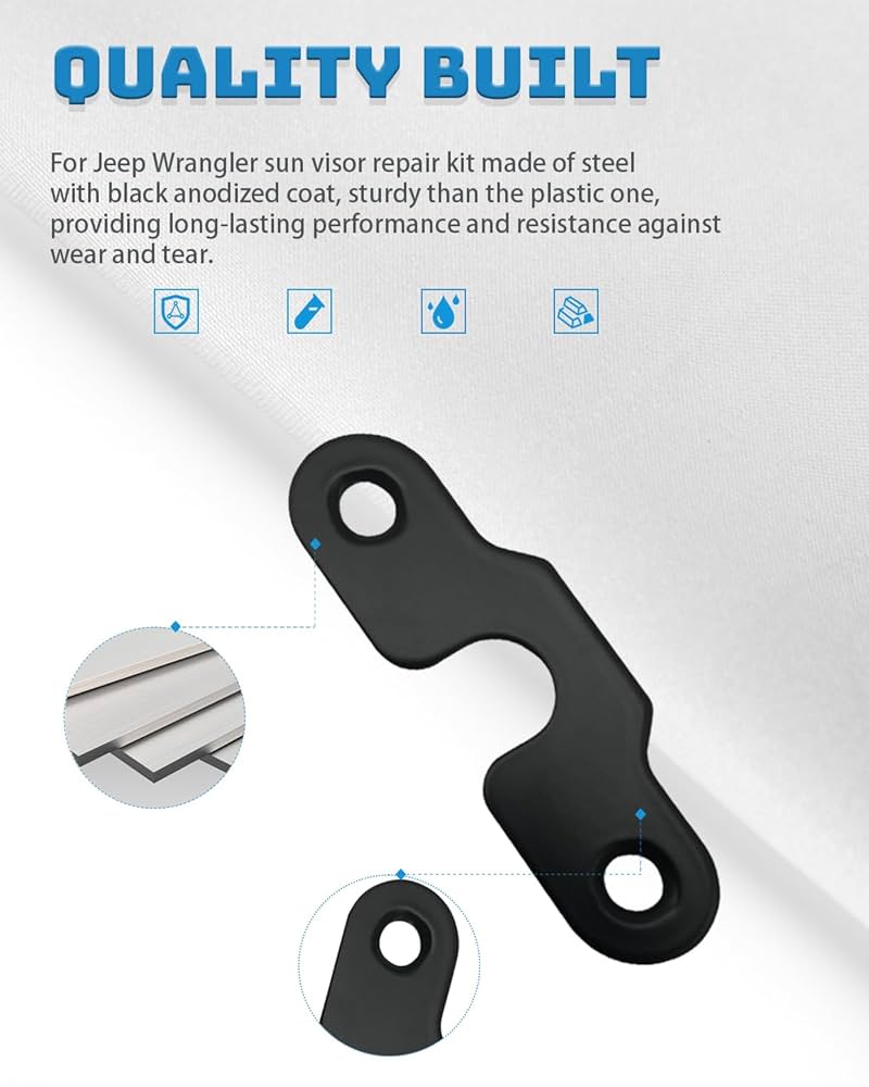 Amazon | FYWZ ジープサンバイザー修理キット アルミニウム合金