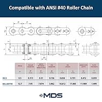 Vista 3 de Generic Rueda dentada de diámetro final, 40BS16-1, piñón B-Hub, 16 dientes, 1"" Diámetro de acabado, negro