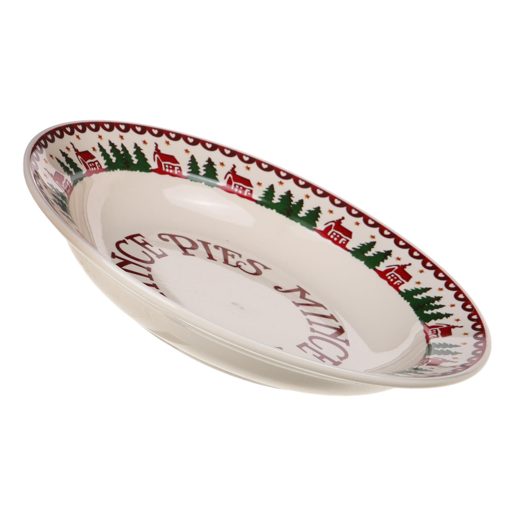 COLLBATH Plato de Multifunción para Navidad para Servir Frutas Snacks y Postres Bodas y Té Tarde