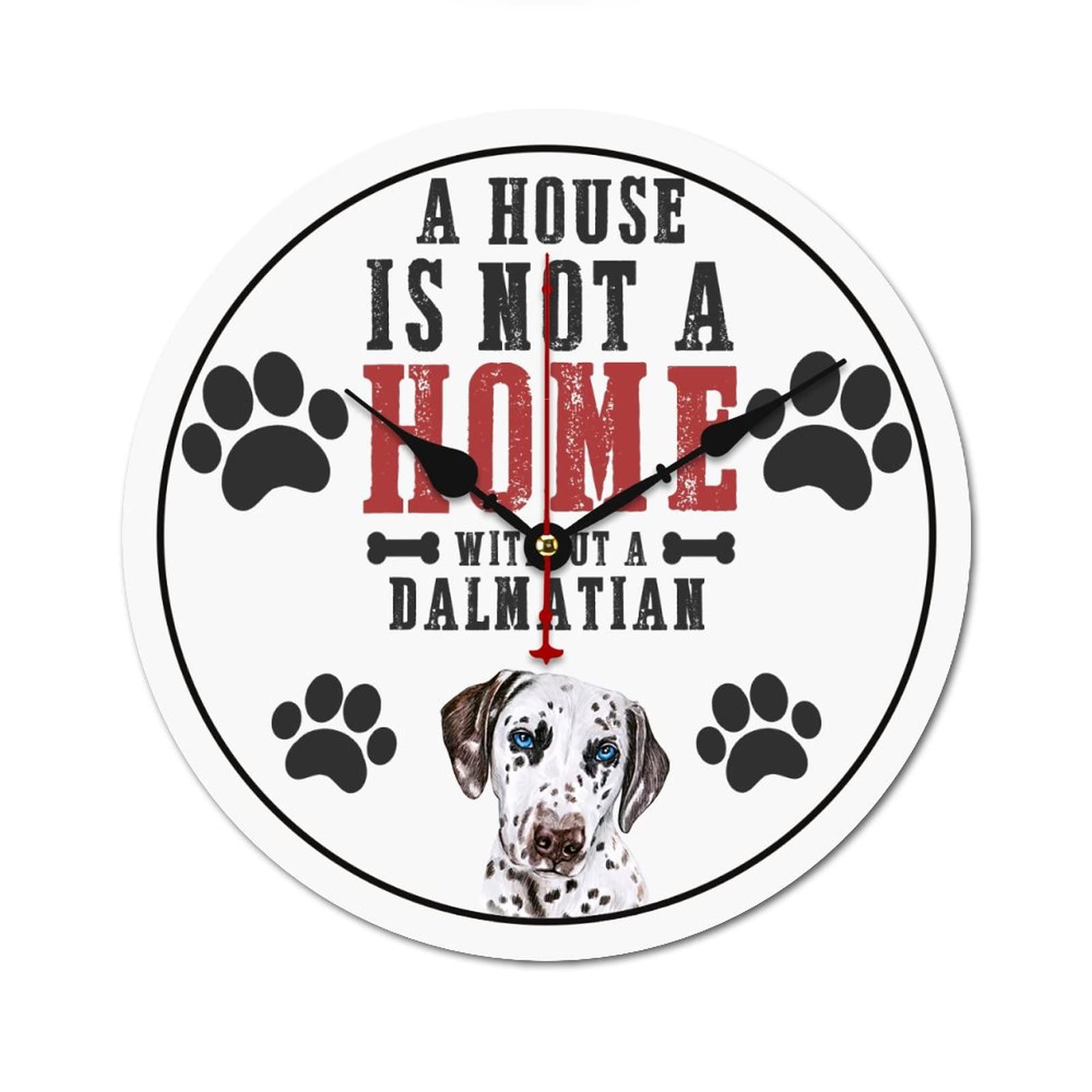 Horloge murale Dalmatien pendule décoration maison idée cadeau chien