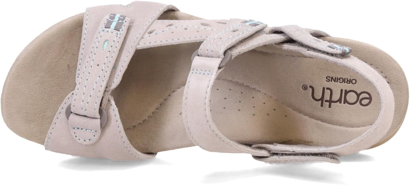 EARTH ORIGINS Womens Open Toe Casual Flat Sandals [並行輸入品 - Main Image