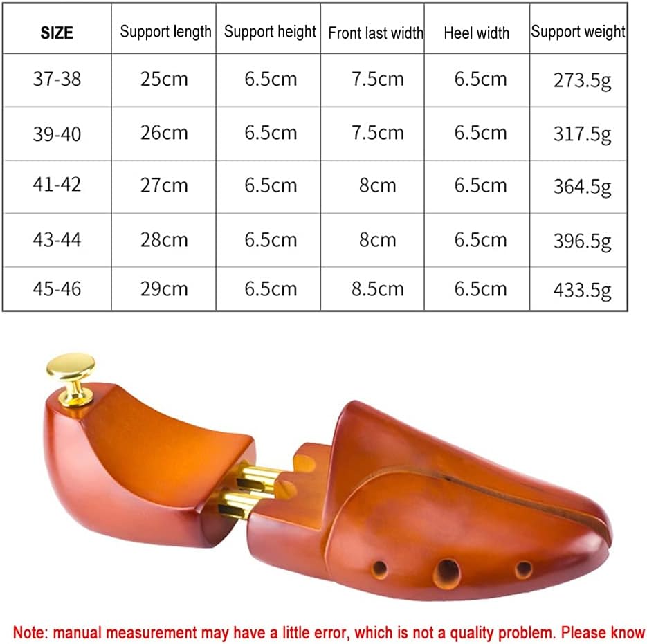 1Pair Shoe Stretcher Wooden Shoes Tree Rack Wood Adjustable Flats Pumps Boots Heels Expander Trees Size 37-48 Man Women(43-44)