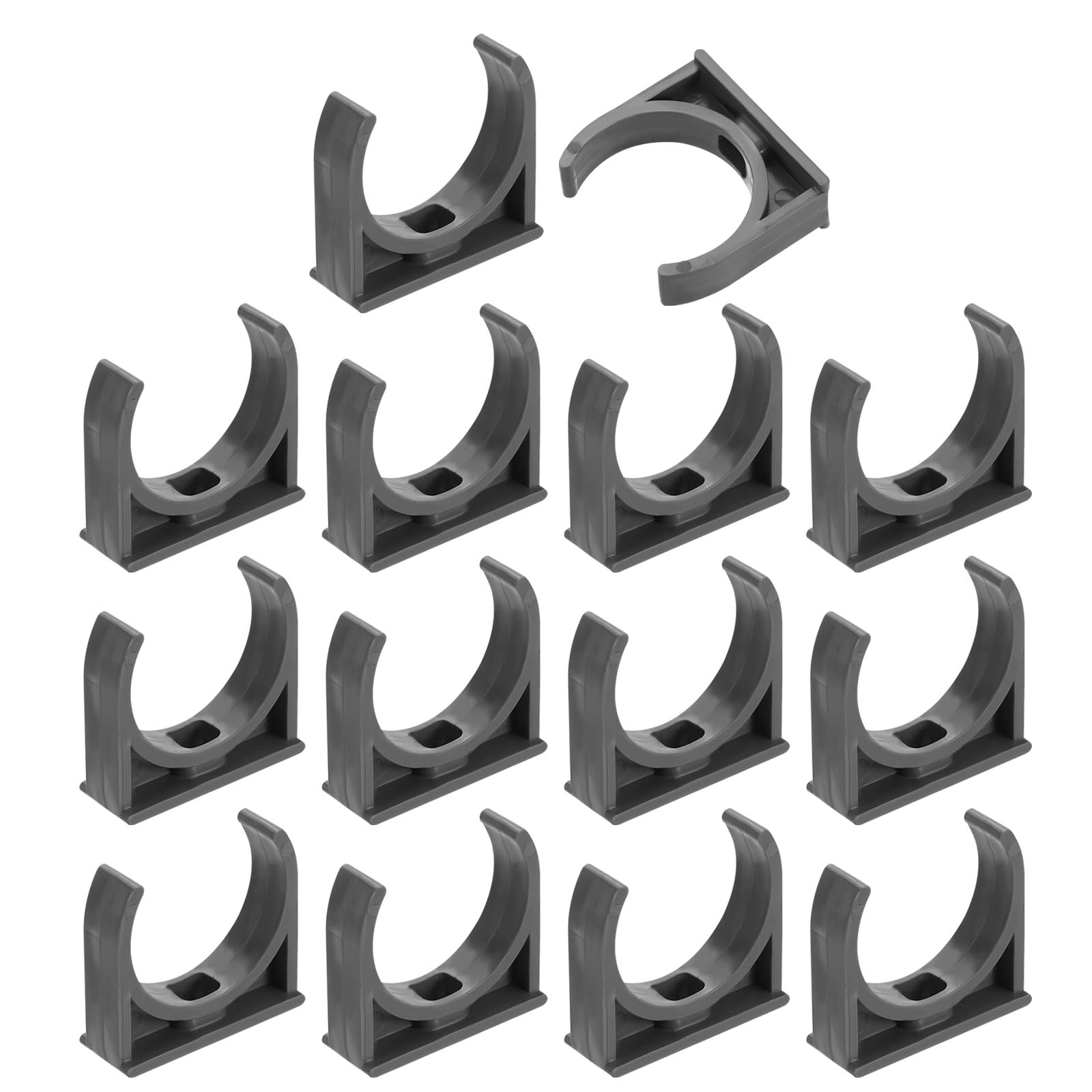 Support de tuyau d'eau en U en PVC rigide anti-vibration lot de 16