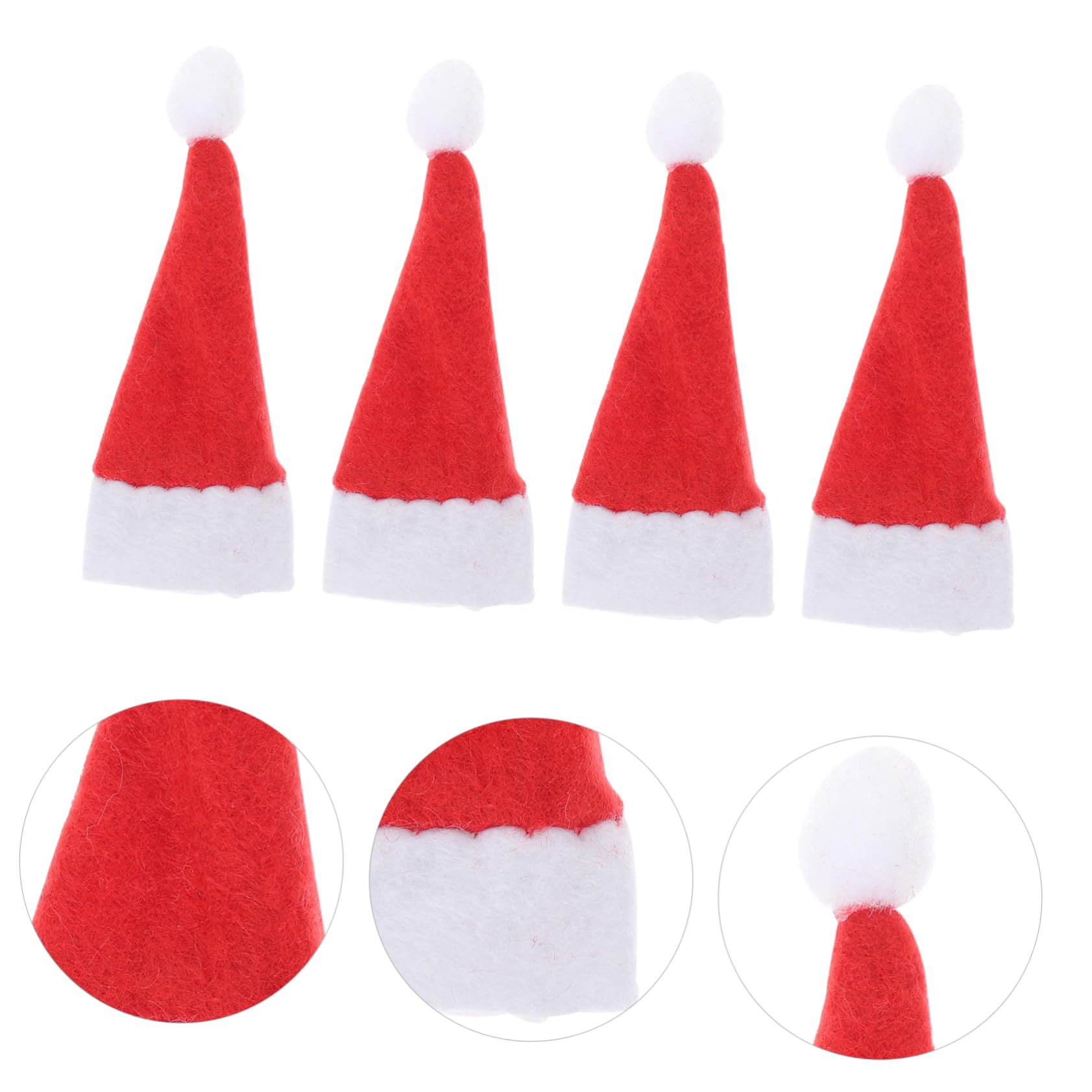 Tofficu 100 Stück Partyhut Tiny X Bastelhüte Lutscher Tasse Zoll Dekorationen Abdeckung Picese Elfe DIY Dekoration Dekoration Klaus Taschen Mützen Dekor Gehören EIN Kinder cm/. X.
