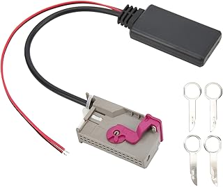 Adaptador Bluetooth AUX-in, cabo de música Bluetooth para carro, adaptador auxiliar de 32 pinos Bluetooth de substituição para navegação A8 TT R8 A3 A4 RNS-E